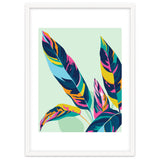 Dopamine Botanical, Colorful Tropical Banana Leaves, Plants Jungle Eclectic Contemporary, Bohemian Nature Forest thumbnail