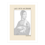 Lady With An Ermine – Leonardo Da Vinci Ascii Art (Print Only) thumbnail