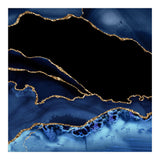 Navy & Gold Agate Texture 14 (Print Only) thumbnail