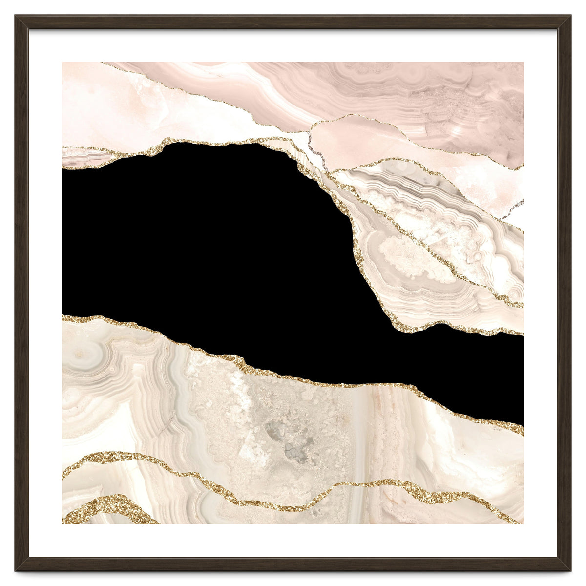 Ivory & Gold Agate Texture 01