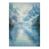 Ethereal Descent: The Glimmering Silence of the Ancient Glacial Fjord (Print Only) thumbnail