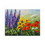 Radiant Summer Wildflower Meadow Oil Painting (Print Only) thumbnail