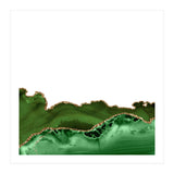 Green & Gold Agate Texture 30  (Print Only) thumbnail