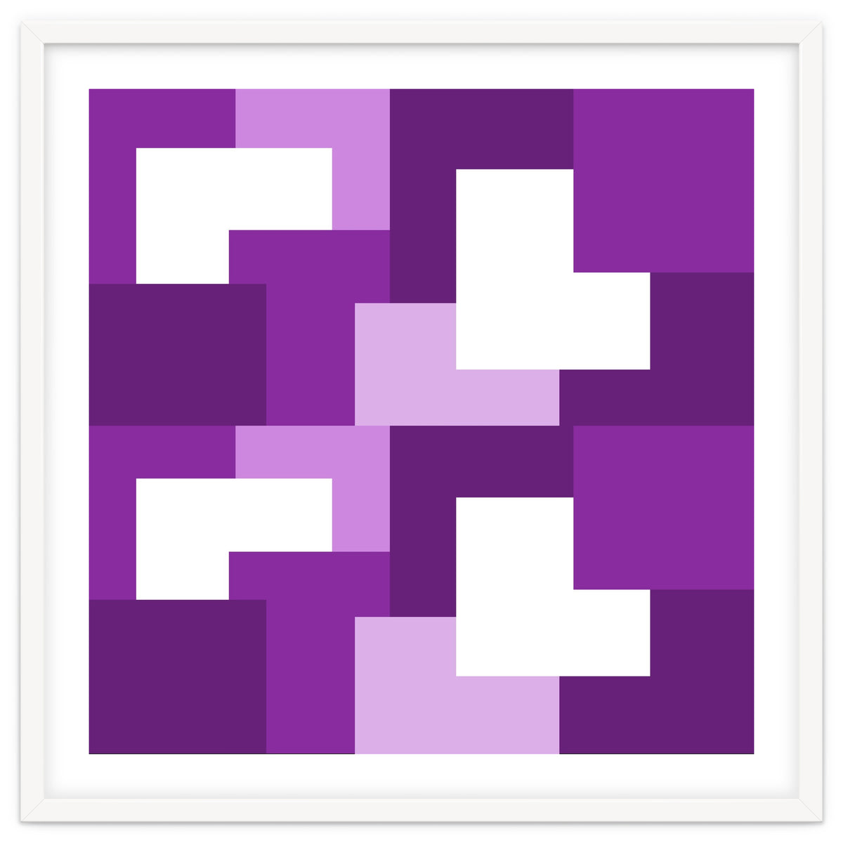 Purple Abstract Square Tiles