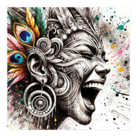 Carnival Scream Portrait (Print Only)