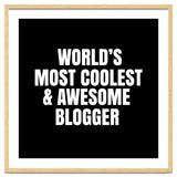 World's most coolest and awesome blogger thumbnail