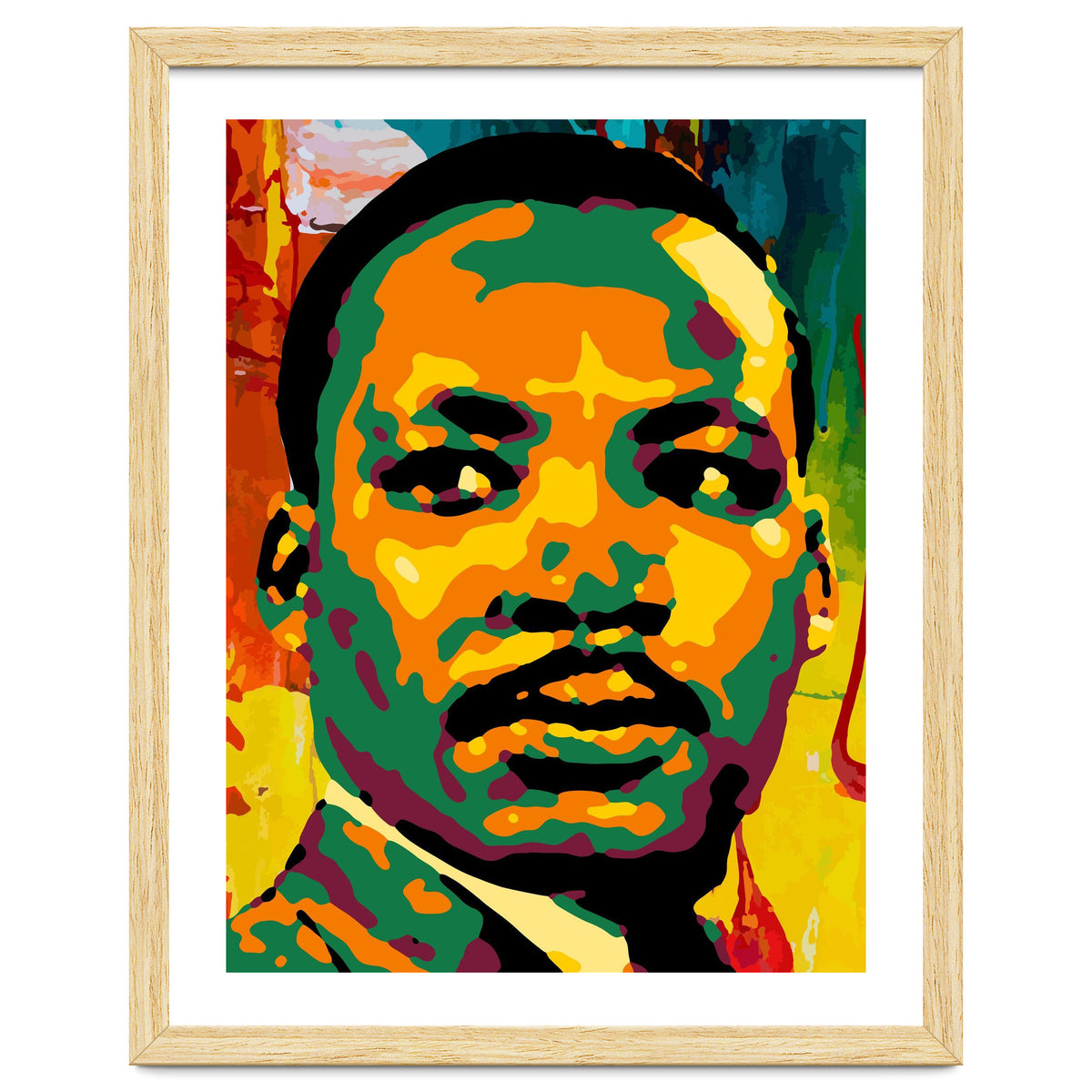 Martin Luther King Jr Abstract Art
