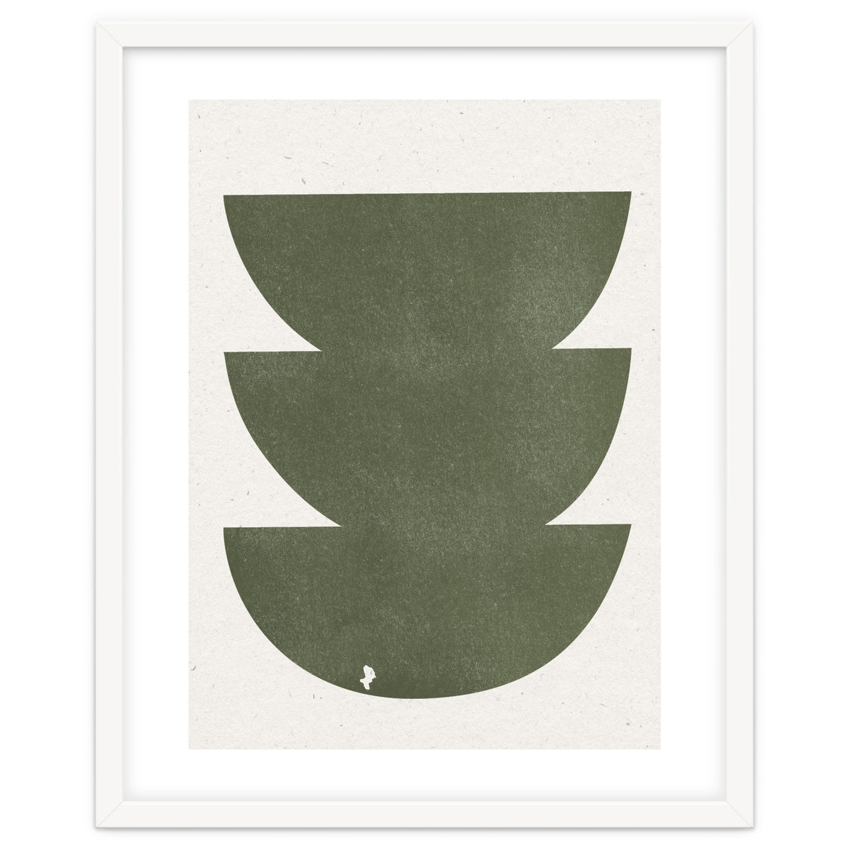 GREEN WATERCOLOR SHAPES NO.3