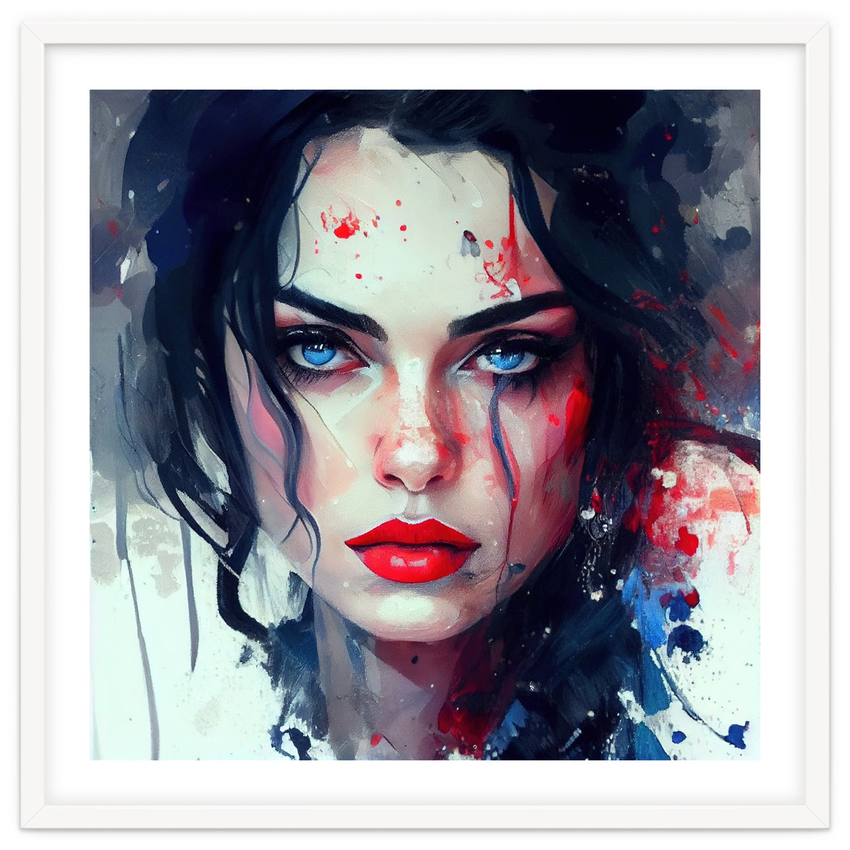 Watercolor Modern Snow White