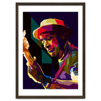 Marcus Miller Bass Jazz Musician Pop Art WPAP