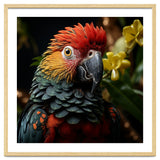 Vibrant Macaw Parrot With Red And Yellow thumbnail