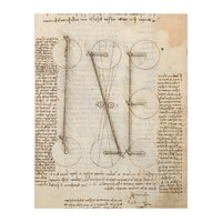 Folio f 1r. Codex Madrid I (Ms. 8937) "Treaty of statics and mechanics", 192 folios with 384 page... (Print Only)