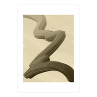 Brushstrokes in Sepia (Print Only)