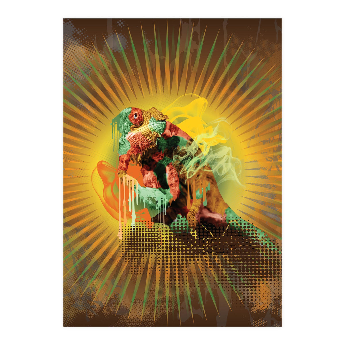 Chameleon Lizard (Print Only)
