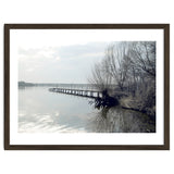 Sunny day pier in the lake thumbnail