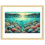 Vintage Australia, Great Barrier Reef Poster thumbnail