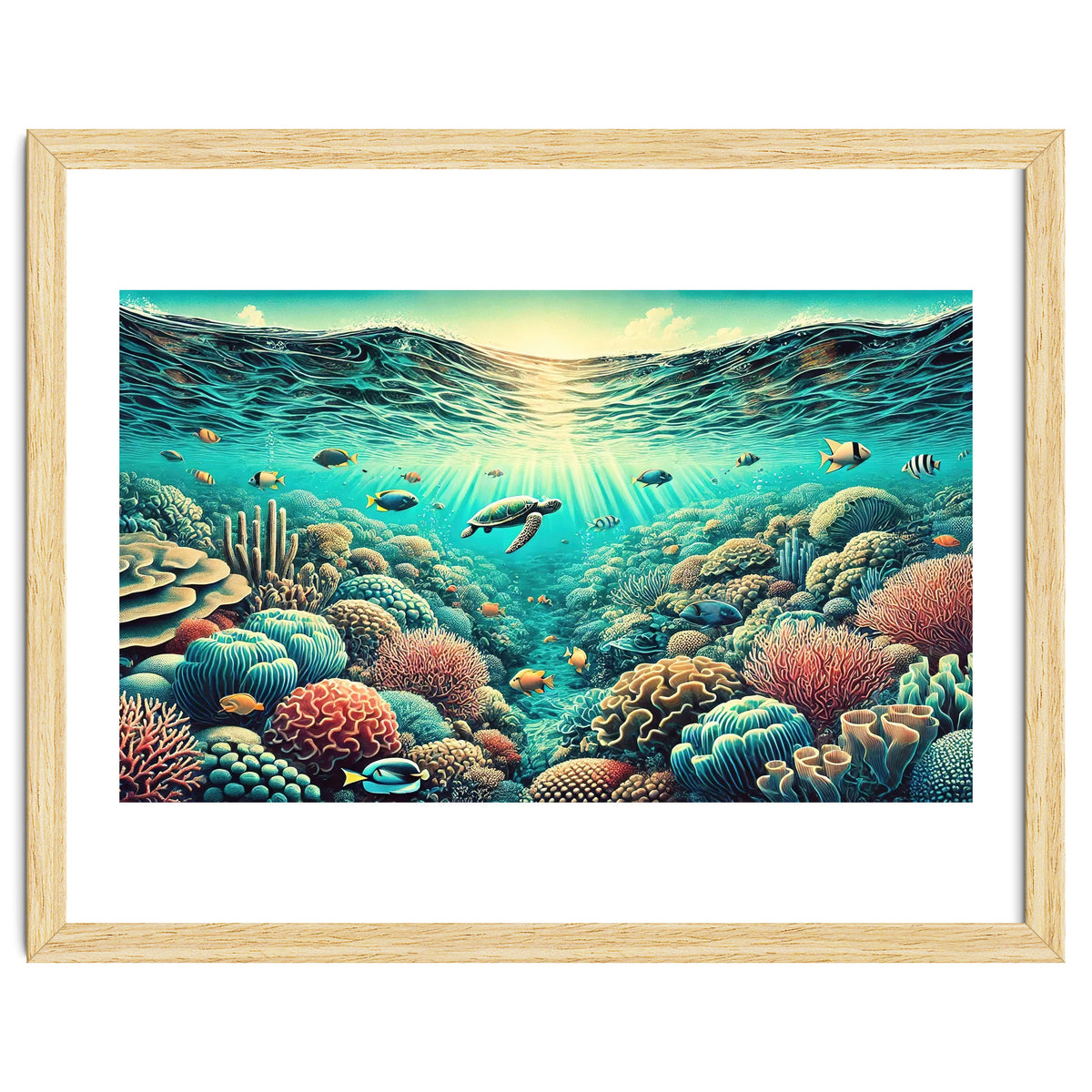 Vintage Australia, Great Barrier Reef Poster