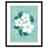 White Flowers On Mint thumbnail