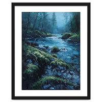 The Cerulean Current: A Whispering Flow Through the Moss