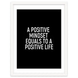 A positive mindset equals to a positive life thumbnail