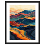 Abstract Mountain Landscape Art with Fluid Textures thumbnail
