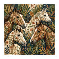 Equestrian Floral Harmony (Print Only)