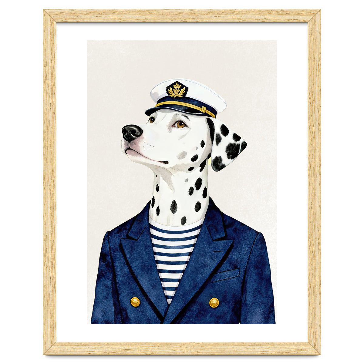 Dalmatian dog As captain