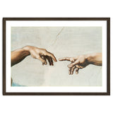 The Sistine Chapel; ceiling frescos after restoration. The creation of Adam. thumbnail