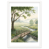 The Quiet Crossing: A Peaceful Meadow Bridge thumbnail