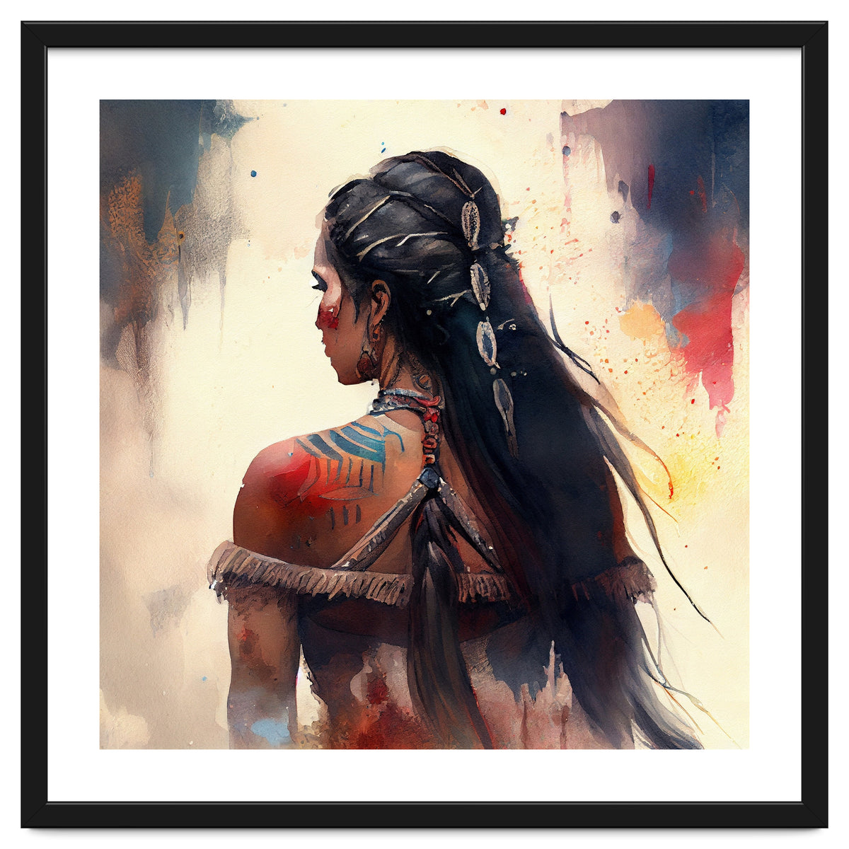 Braided Warrior Woman Profile