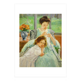 Young mother sewing, 1901 Canvas,92,4 x 73,7 cm. (Print Only) thumbnail