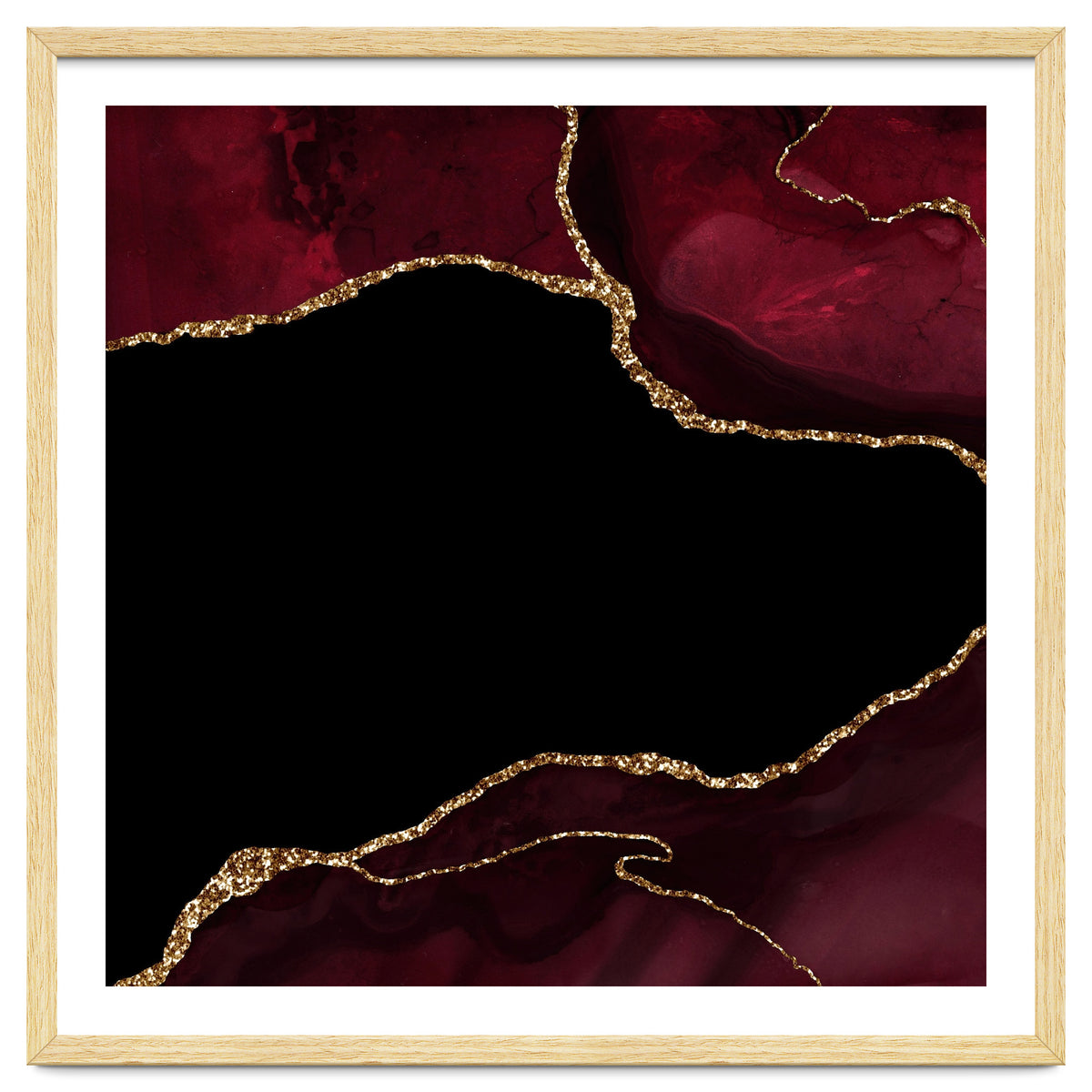 Burgundy & Gold Agate Texture 04