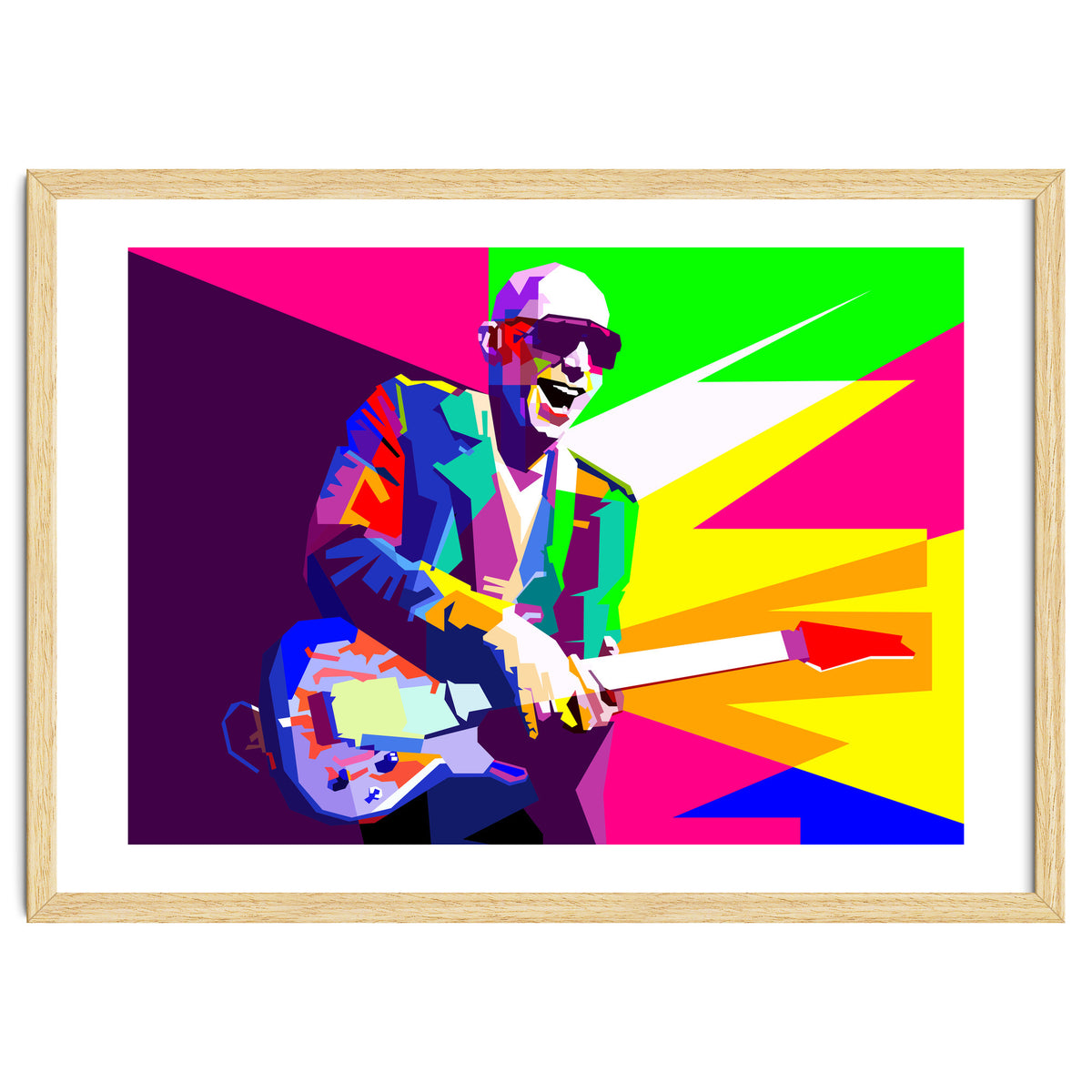 Joe Satriani Rock Guitar Instrumental Pop Art WPAP