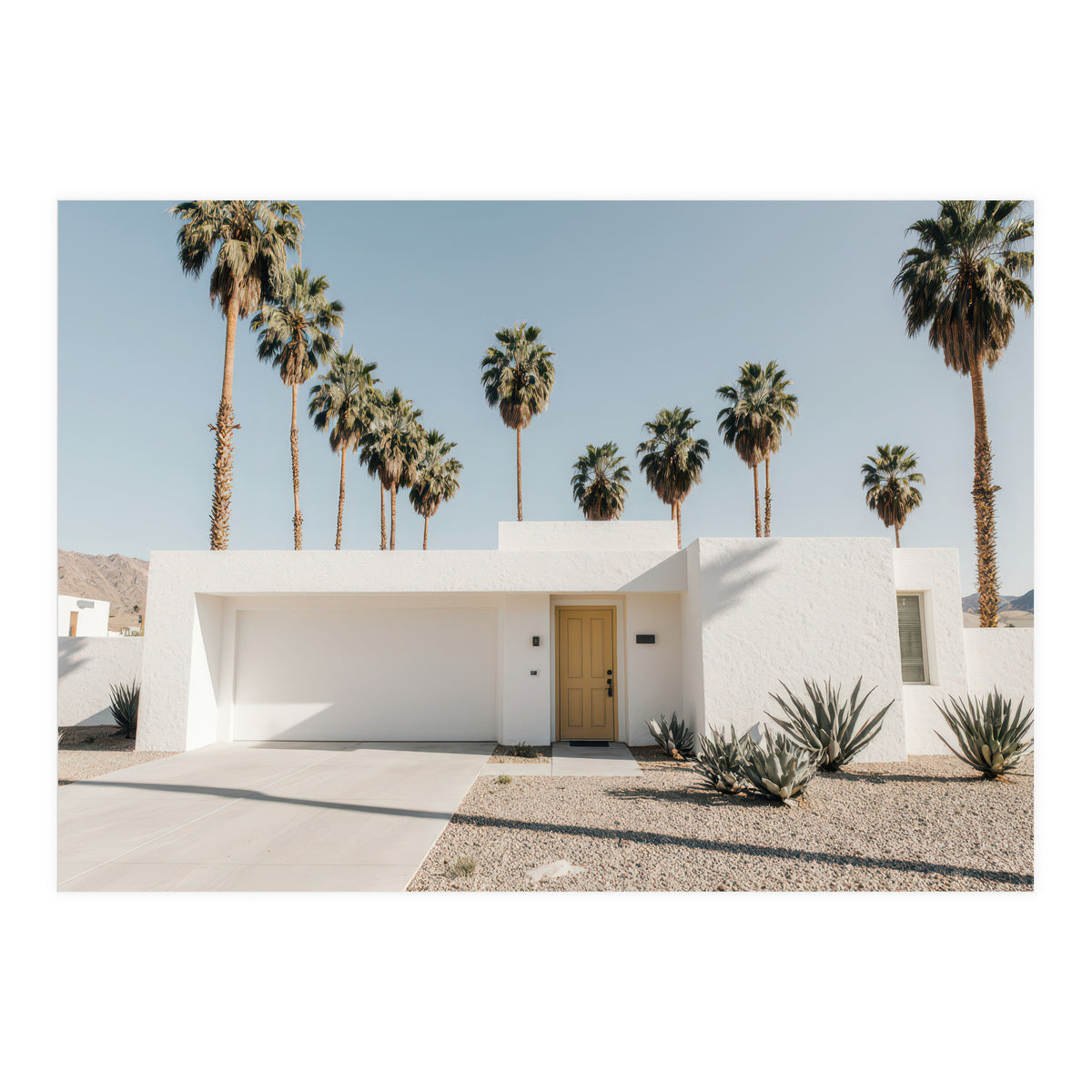 Palm Springs Modernist Home, Mid-Century Architecture Photography, Desert Minimalism (Print Only)