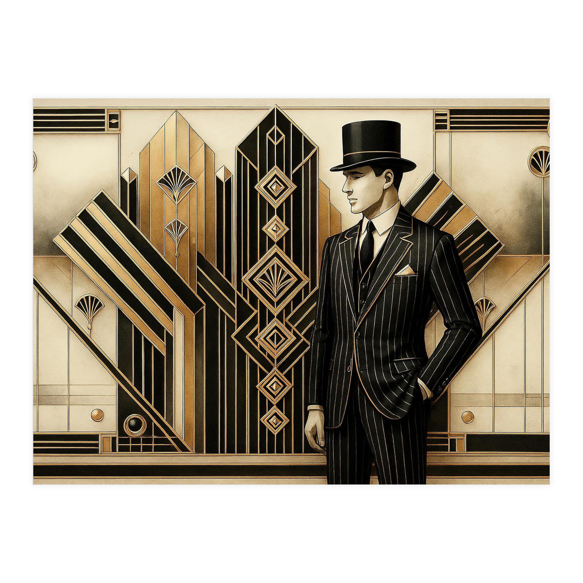 Gatsby Art Deco Noir (Print Only)