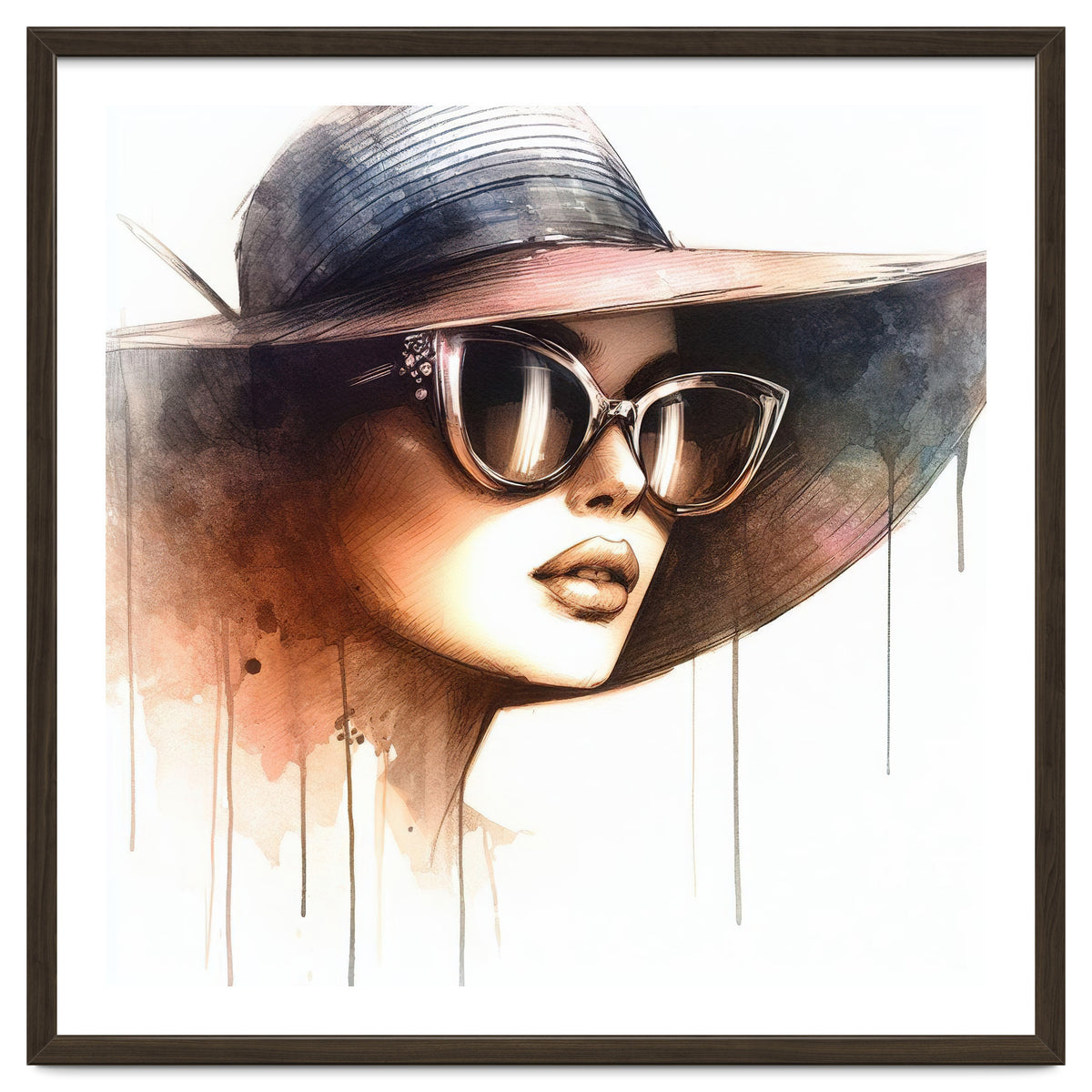 Watercolor Elegant Woman #2