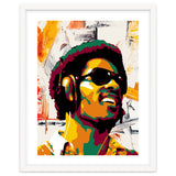 Stevie Wonder Colorful Abstract Retro Art thumbnail
