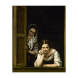 Bartolome Esteban Murillo:Two Women at a Window, c.1655/1660. National Gallery of Art Washington DC. (Print Only) thumbnail