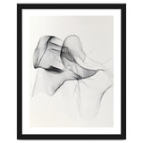 Abstract Black And White Flowing Lines Art thumbnail