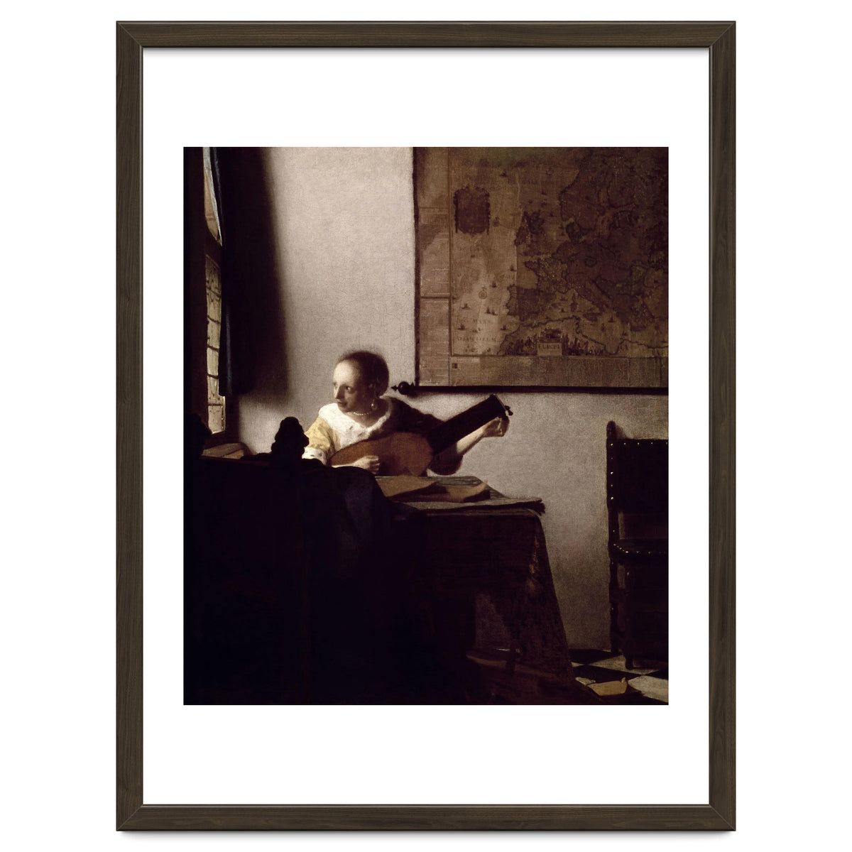 'The Lute Player', 1663-1664, Oil on canvas, 51,4 x 45,7 cm.