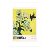 Katsushika Hokusai - Hydrangea and swallow (Print Only) thumbnail