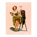 Sexy Pinup Woman On Photo Session (Print Only) thumbnail