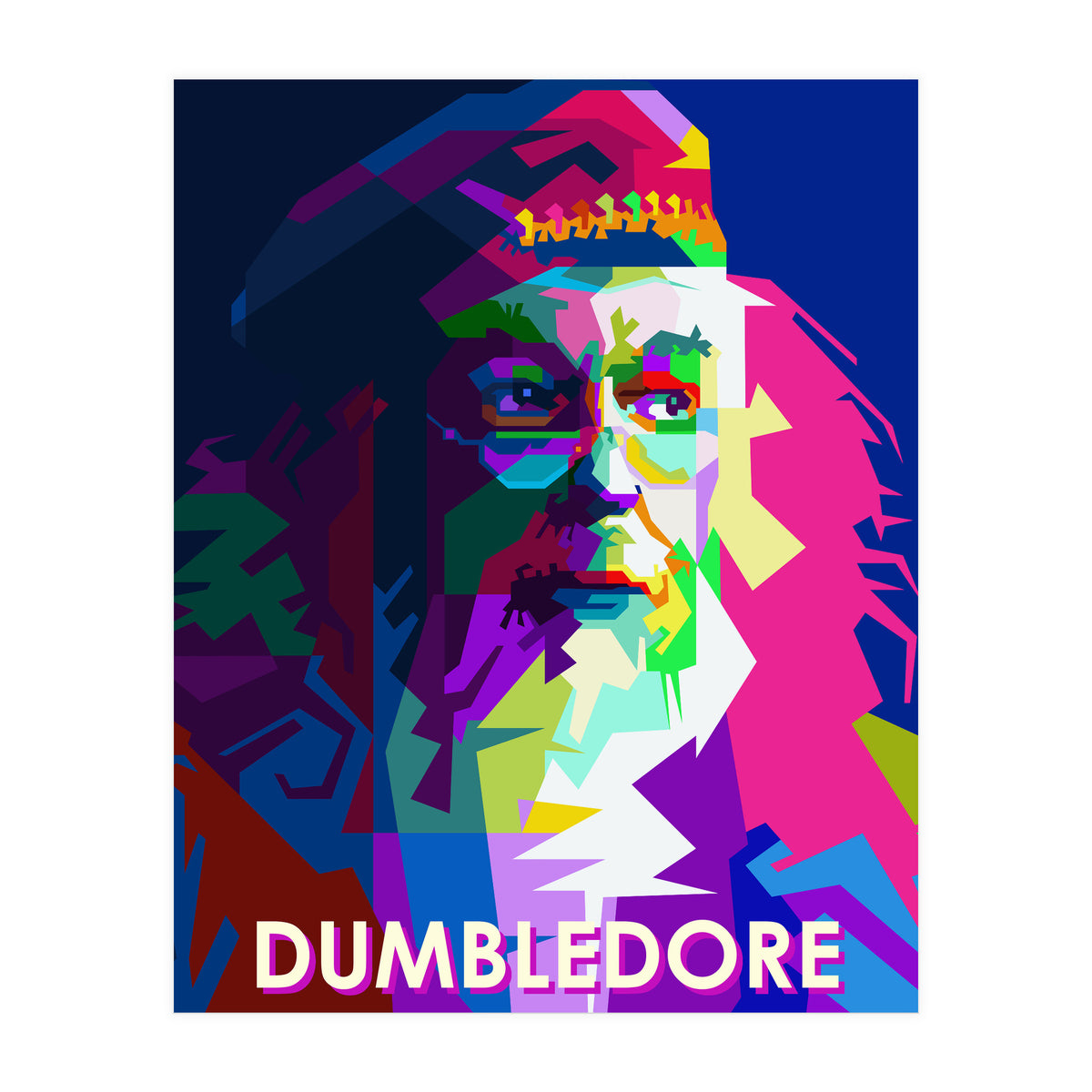 Albus Dumbledore In Pop Art WPAP (Print Only)