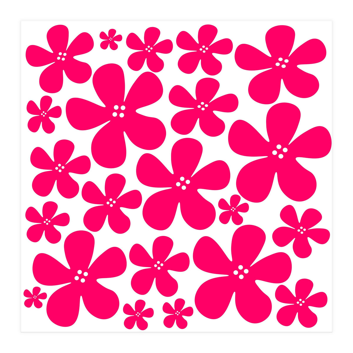 Pink Flowers Pattern (Print Only)