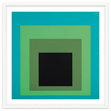 JOSEF ALBERS - HOMAGE TO THE SQUARE GREEN BLACK thumbnail
