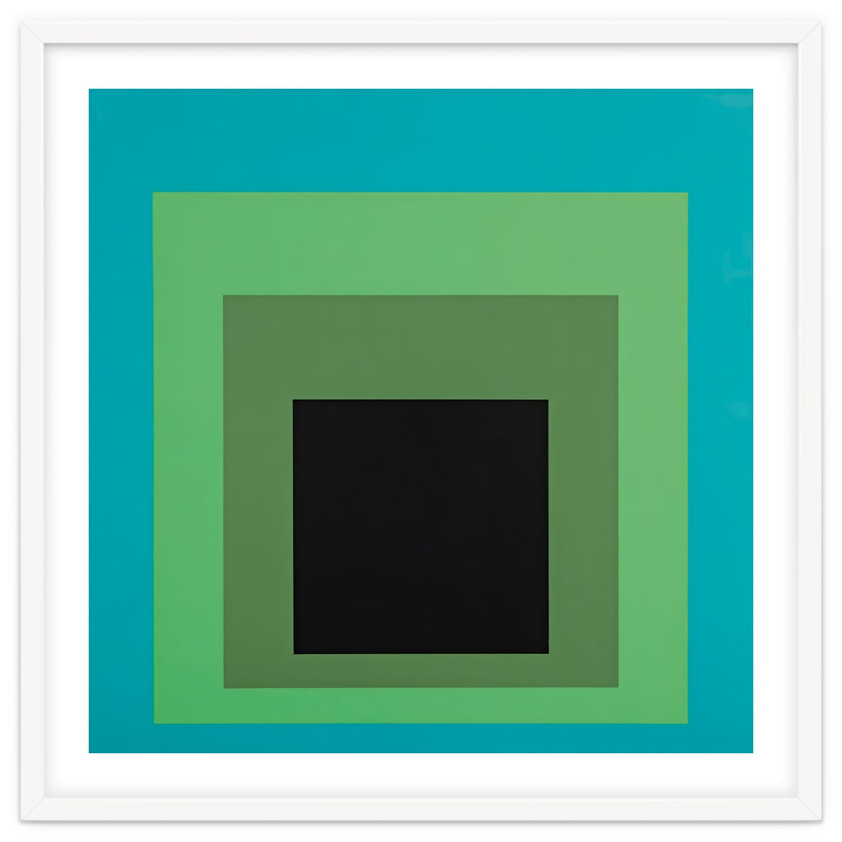 JOSEF ALBERS - HOMAGE TO THE SQUARE GREEN BLACK
