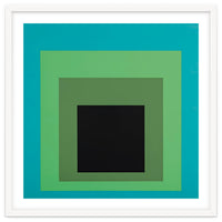 JOSEF ALBERS - HOMAGE TO THE SQUARE GREEN BLACK