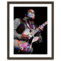 Freddie King American Blues Guitarist Colorful