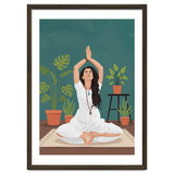 Serene Yoga Pose FitnessIllustration thumbnail