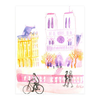 Paris Notre-dame Pink (Print Only)